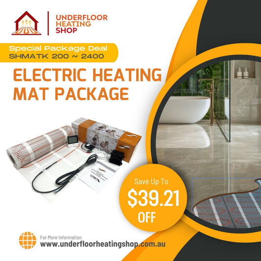 [SmartHeat] SH-Mat (200w/sqm) 5.0mm Electrical Underfloor Heating DIY Kit with Wi-Fi Thermostat