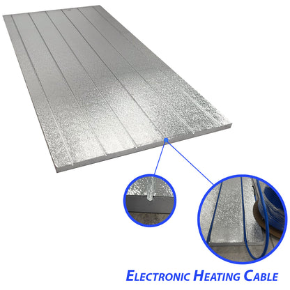 Aluminum Foil Under Floor Heating Insulation XPS Board for Electronic Heating Cable