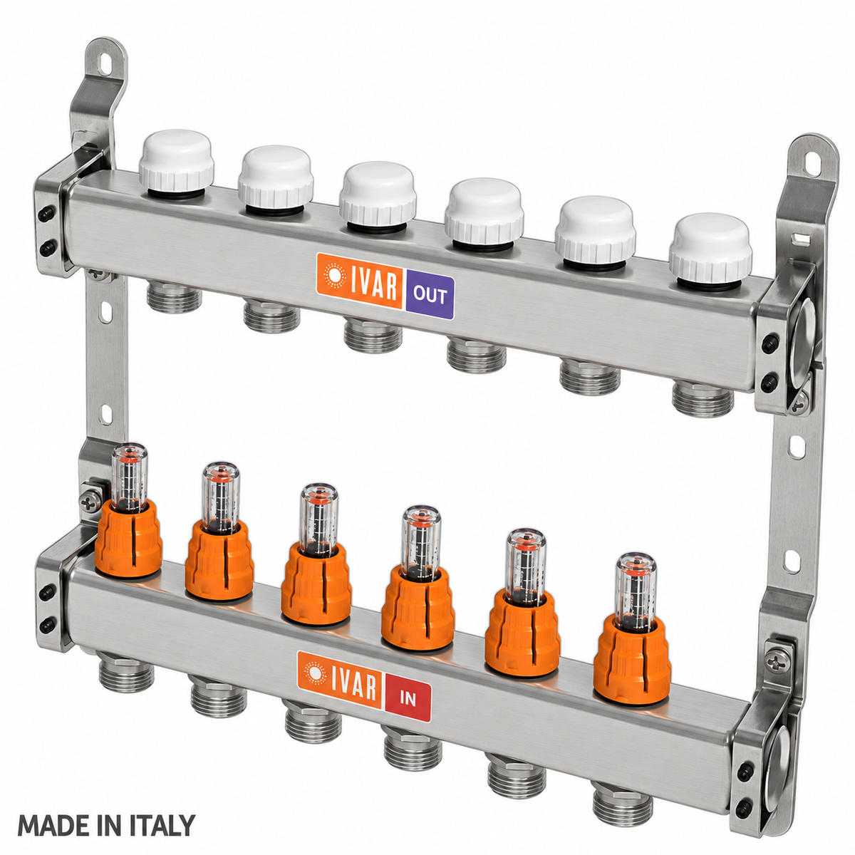 IVAR Stainless Steel Underfloor Heating Manifold Kit